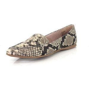 Steve Madden Feather Loafer Flat - Snake Print